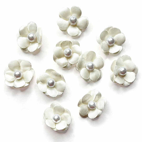 Cream Color Small Size Flower Set Of 20