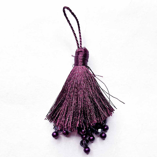 Move Color Thread Tassels With Beads Set Of 2 | tassels | toran | beads tassels | Craft Shop India