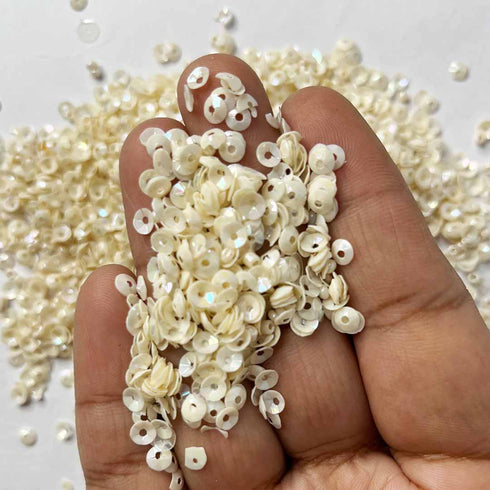 Cream Color Bowl Sequins / Shakers