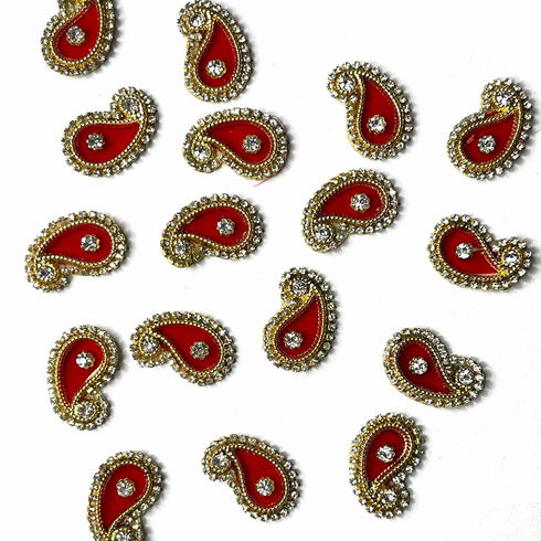 Red Color Pazily Booti Pack Of 10