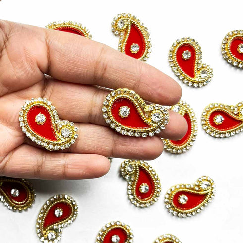 Red Color Pazily Booti Pack Of 10