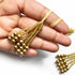 Golden Color Beads Tassel Set Of 10