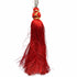 7 Inch Red Color Matka Tassel Set Of 4