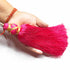 10 Inch Rani Pink Color Matka Tassel Set Of 4