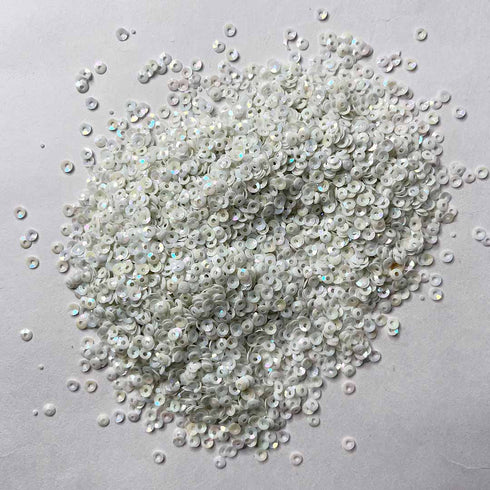 White Color Rainbow Shine Bowl Sequins / Shaker