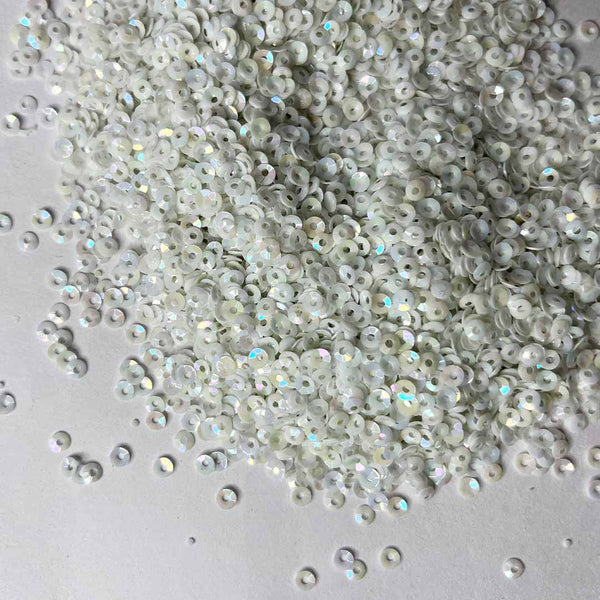 White Color Rainbow Shine Bowl Sequins / Shaker | White color | Rainbow Shine Bowl Sequins | Shakers | Art Craft | Craft Shop India