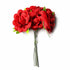 Small Size Red Color Fabric Roses Bunch 2 Of 12 PCS.