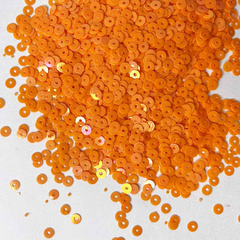 Orange Color Circular Sequins / Shaker