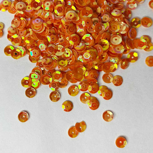 Orange Rainbow Color Shine Sequins / Shaker