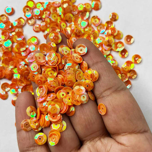 Orange Rainbow Color Shine Sequins / Shaker