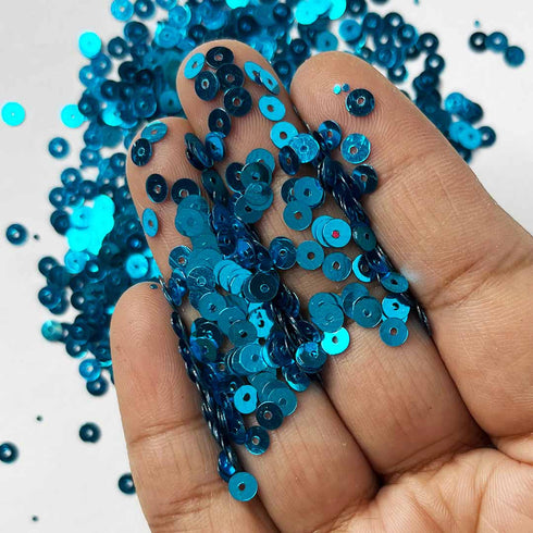 Blue Color Circular Sequins / Shaker