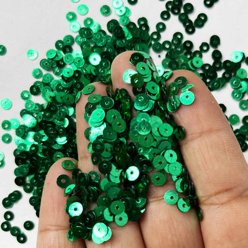 Green Color Circular Sequins / Shaker