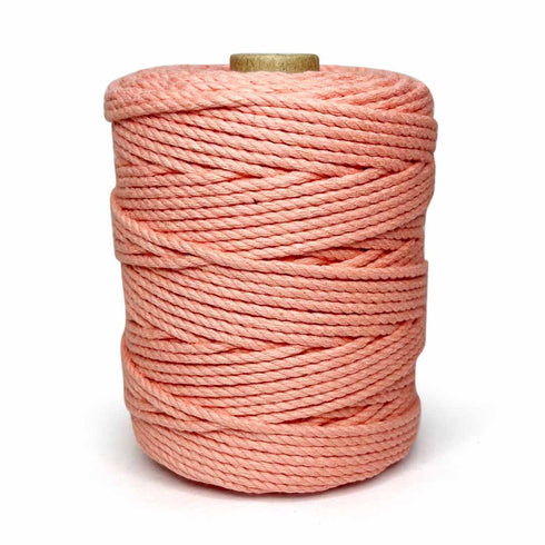 Peach - 4 mm Twisted Macrame Cord