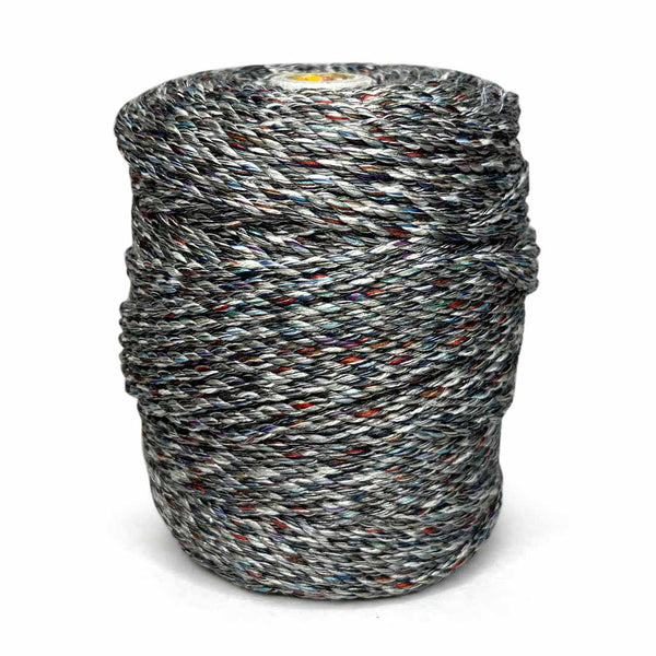 Twisted Macrame Cord | Black With Multicolored - 4 mm | Twisted macrame Cord | Macrame cord | Craft Store | Art Craft | collection | Projects | DIY | Craft | Craft Making | craft shop india | india craft shop