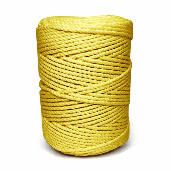 Yellow - 4 mm Twisted Macrame Cord | Twisted Macrame Cord | Macrame cord | Craft Shop India | Art Craft | collection | Projects | DIY | Craft | Craft Making