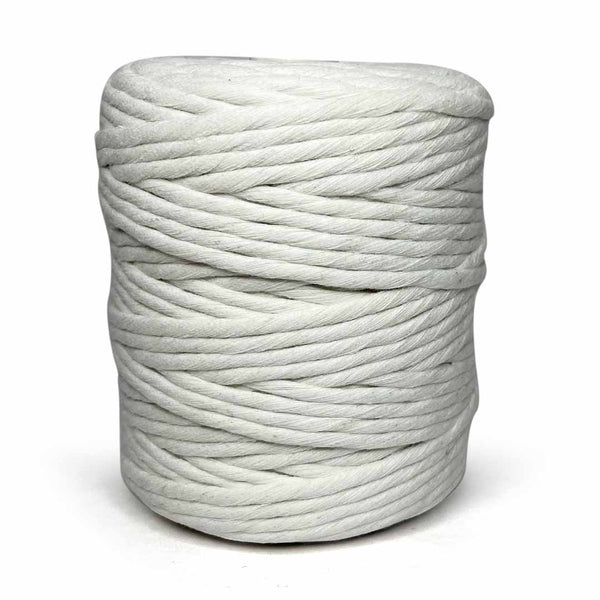 White - 4 mm Single Strand Macrame Cord | Twisted macrame Cord | Macrame cord | Craft Shop India | Art Craft | collection | Projects | DIY | Craft | Craft Making