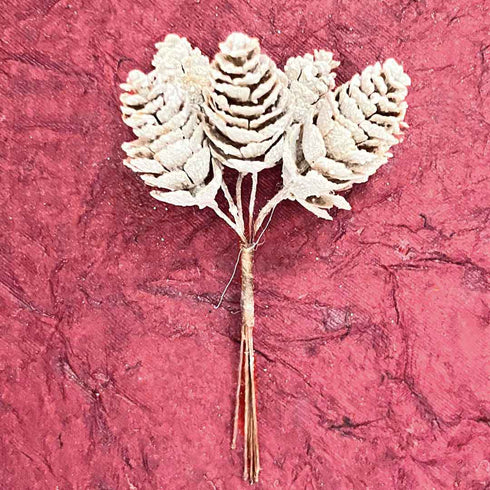 Brown Color Pine Filler | Pine Filler Pack Of 2 | Bunch (12 stems) | Brown Color Pine | Art Craft | Online Craft | Hobby Craft | Craft Material | Craft Shop India | Craft Store Online | Handemade | Indian decoration | Craft Making | Project Making | Wedding Decoration