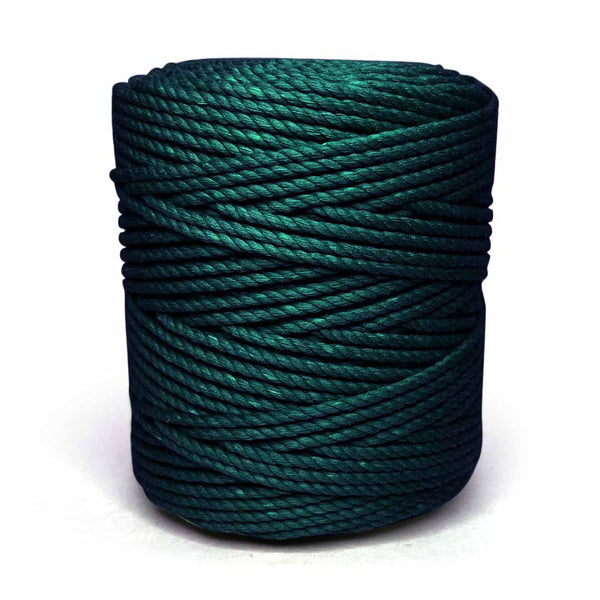 Dark Green - 4 mm Twisted Macrame Cord | Twisted macrame Cord | Macrame cord | Craft Store | Art Craft | collection | Projects | DIY | Craft | Craft Making | Craft Shop India | Shop Craft