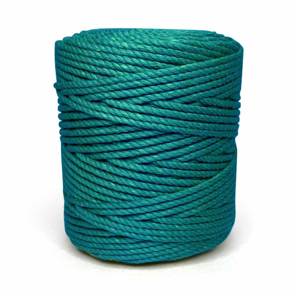 Teal - 4 mm Twisted Macrame Cord | Twisted macrame Cord | Macrame cord | Craft Shop India | Art Craft | collection | Projects | DIY | Craft | Craft Making