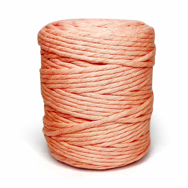 Peach - 4 mm Single Strand Macrame Cord | Twisted macrame Cord | Macrame cord | Craft Shop India | Art Craft | collection | Projects | DIY | Craft | Craft Making