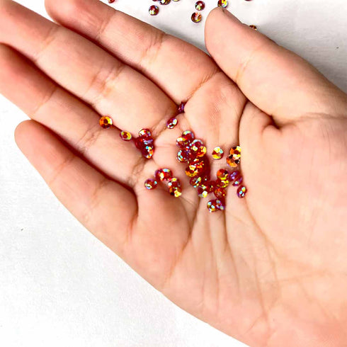 Red Rainbow Color Shine Bowl Sequins / Shakers