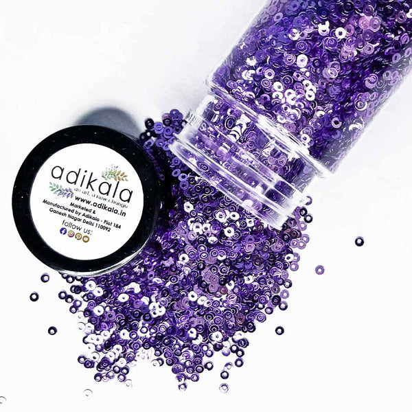 Purple Color Glitter/Sequins | Craft Shop India