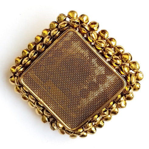 Square Shape Antique Gold Finish Handcrafted Coin Box With Stonework & Ghungroo | Square Shape | Antique Gold | Handcrafted Coin Box | Stonework & Ghungroo | Craft Shop India