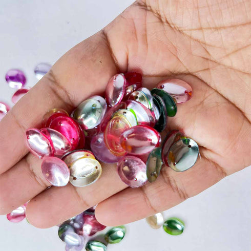 Multicolored Oval Shape Sequins & Shakers