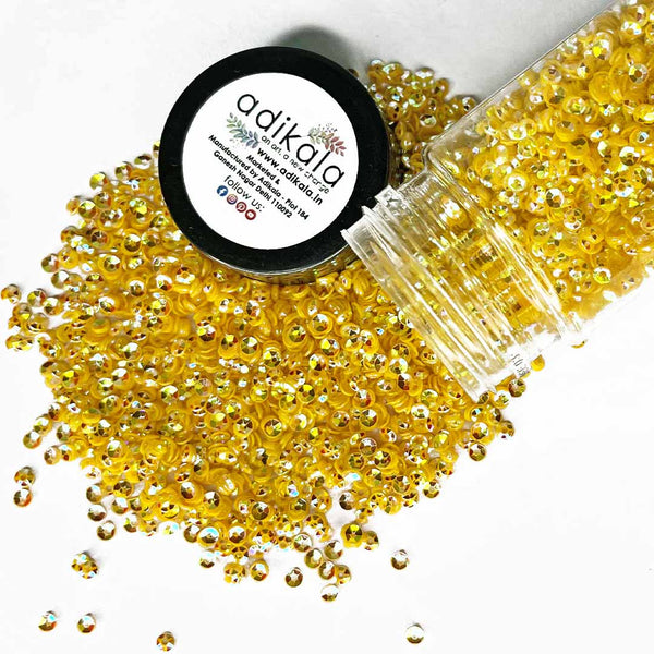 Yellow Glitter/Sequins (BS1) | Yellow Glitter | Craft Shop India