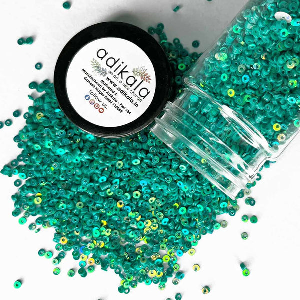 Teal Green Color Glitter/Sequins | Glitter | Sequins | Glitter/Sequins | Art Craft | Craft Making | Craft Shop India