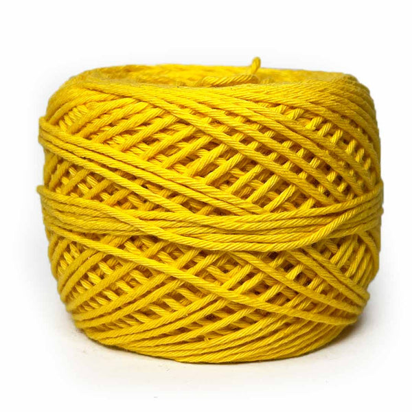 Mango Yellow Color 8 PLY Cotton Crochet Thread Balls for Weaving and Craft Making - 100GMS | Mango Yellow Color | Cotton Crochet Thread Boll | Weaving And Craft Making | Craft Shop India | Art Craft | Colllection | Projects | Art | DIY | craft shop india