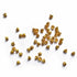 Golden Acrylic Beads Cap Pack Of 25