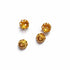 Golden Acrylic Beads Cap Pack Of 25