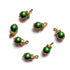 Bottle Green Beads With Golden Hanging