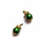 Bottle Green Beads With Golden Hanging
