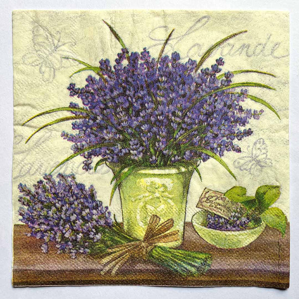 craft shop india | lavender flower | Decoupage Napkins | lavender flower - Decoupage Napkins | Napkins | craft shop india