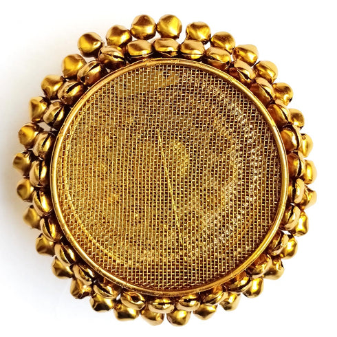 Round Shape | Antique Gold Finish | Handcrafted Box | Stonework & Ghungroo | Craft Shop India