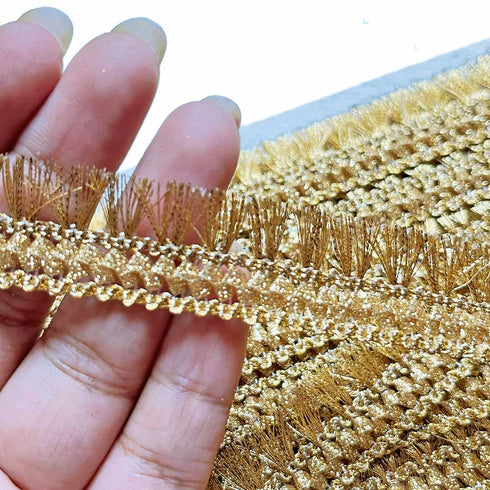 Golden Zari Lace & Border - ( 9mtr )