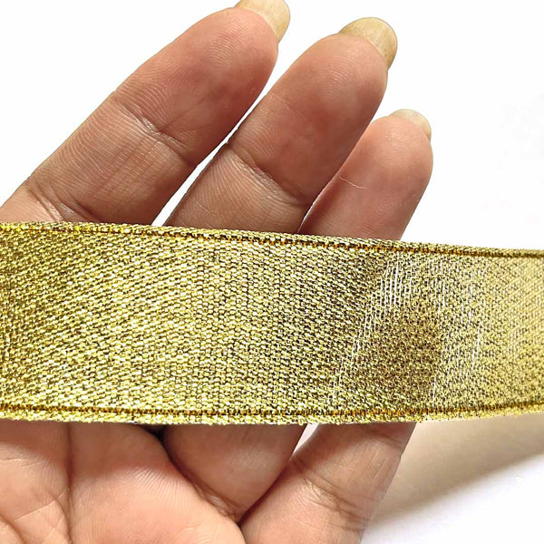 Golden Zari Gota Border - ( 5mtr ) | Gota Border | Craft Store | Art Craft | Decoration | Laces Collection | Border Collection | Craft Making | craft shop india | india craft shop