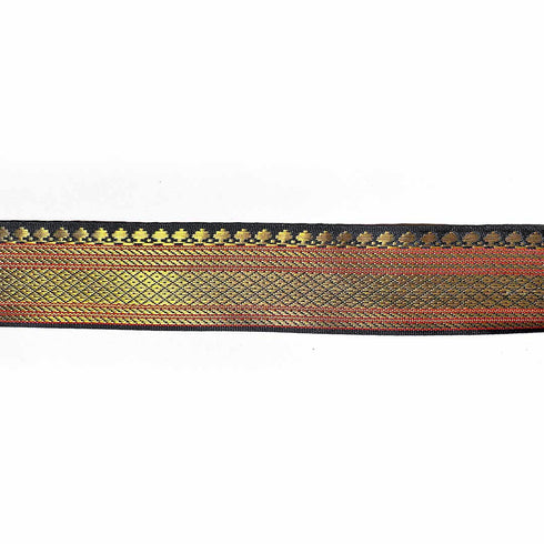 Black | Golden Zari Color Weaving Border- ( 5mtr ) | craft shop india | india craft shop | shop craft | craft shop | india craft | carft shop india | india craft shop | carft shop india