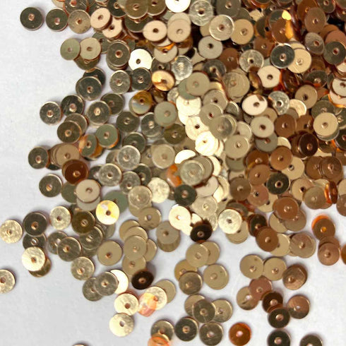 Golden Color Circular Sequins / Shakers