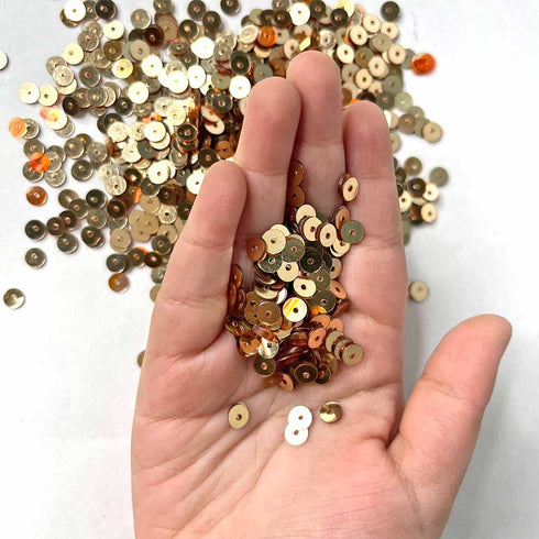 Golden Color Circular Sequins / Shakers