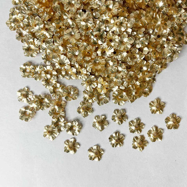 Golden Flower Shape Sequins & Shakers | craft shop india | india craft | craft shop | craft shop india