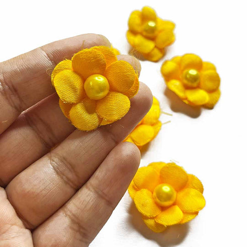 Yellow Color Small Size Flower Set Of 20