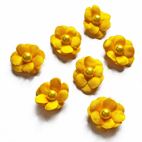 Yellow Color Small Size Flower Set Of 20