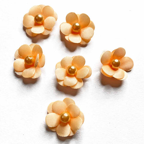 Peach Color Small Size Flower Set Of 20