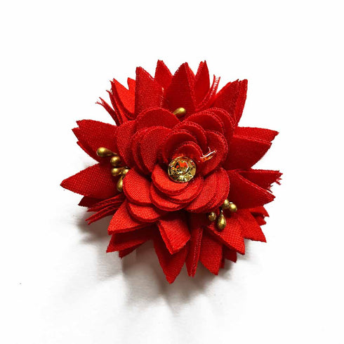 Dark Red Color Flower Set Of 6