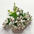 White Artificial Pollen Flower Set Of 4 Bunch