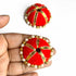 Red Color Gota & Beads Katori Umbrella Pack Of 10