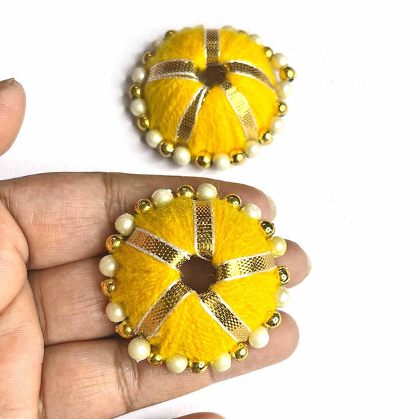 Yellow Color Gota & Beads Katori Umbrella Pack Of 10 | yellow Color Gota | Gota Beads | Katori Umbrella | Umbrella design | Set of 10
